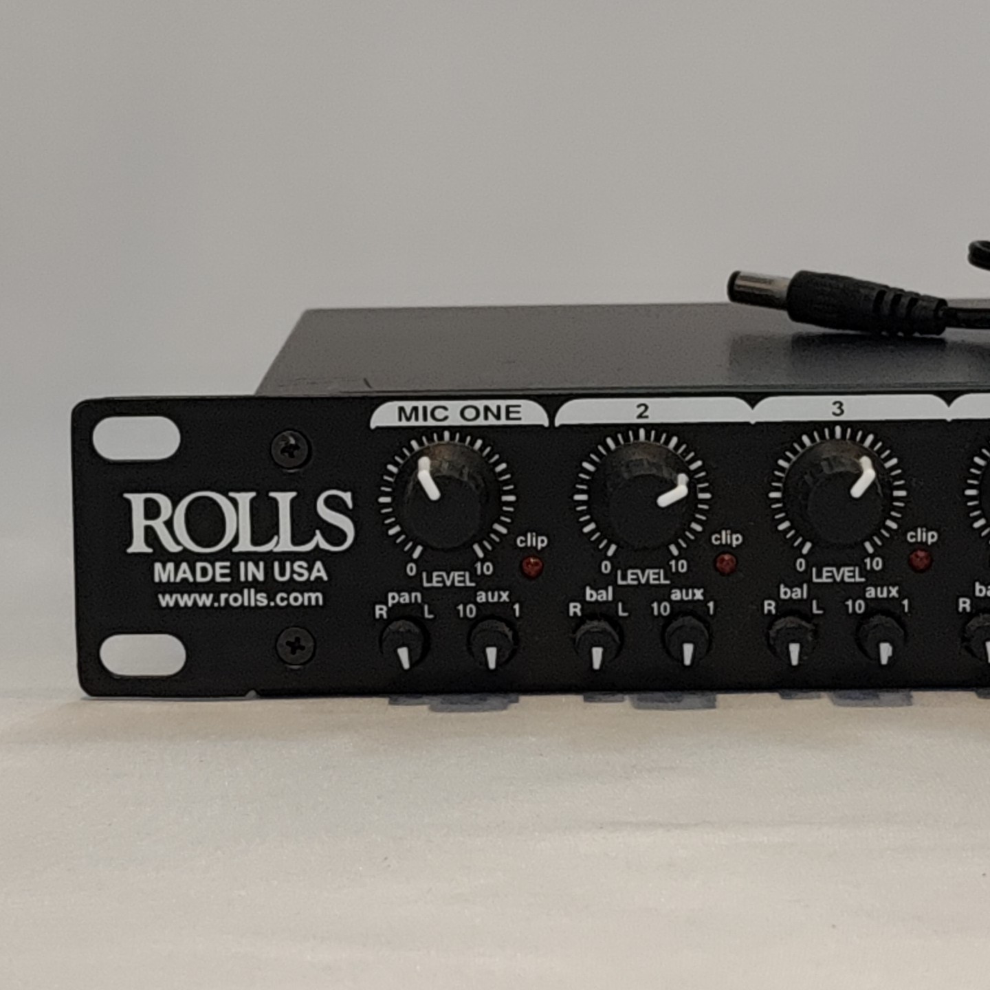 Rolls RM219 Stereo Mic Line Mixer 10 Port Includes Power Adapter Works