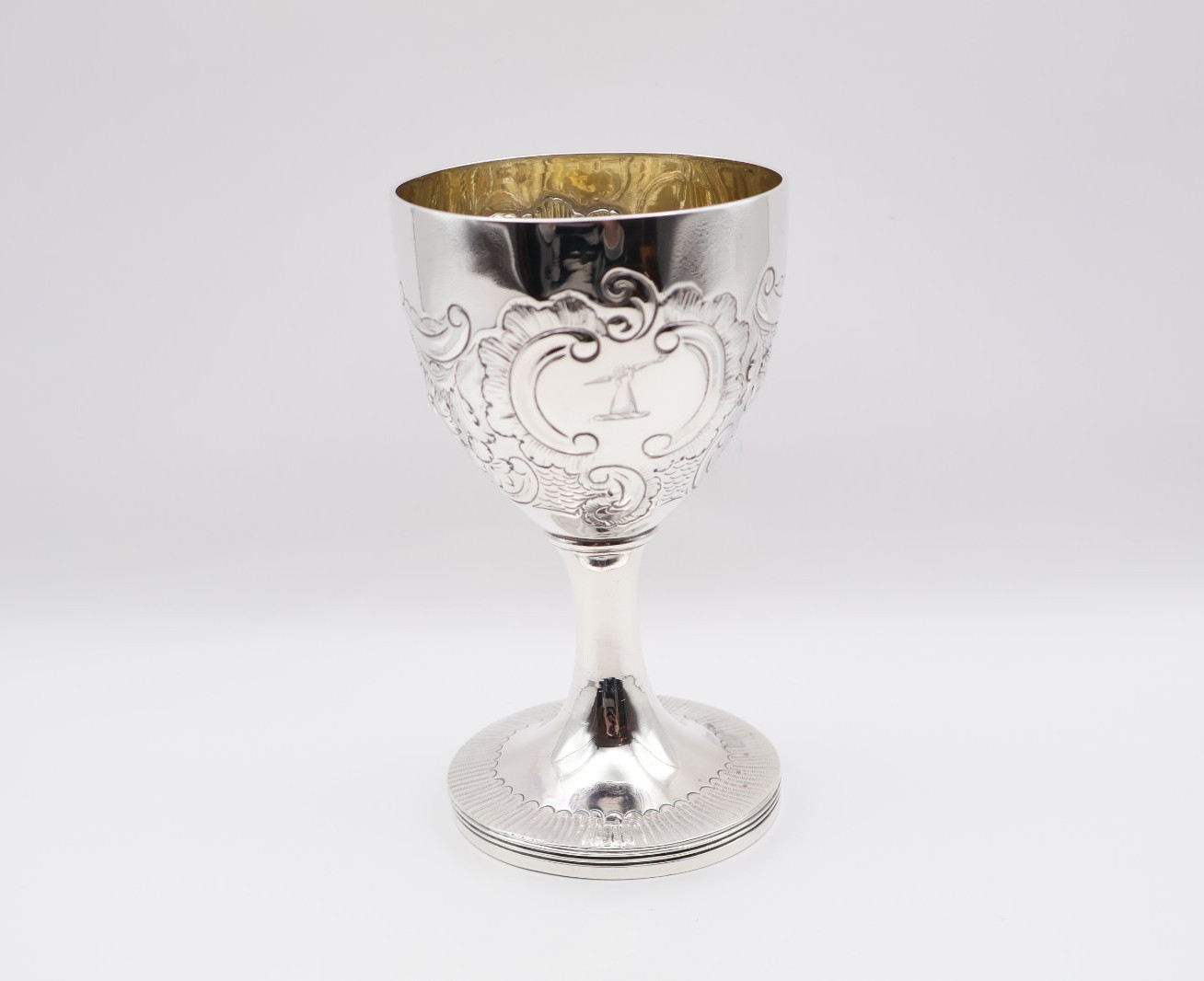 Fabulous Antique Georgian Solid Silver Goblet Hallmarked London 1796