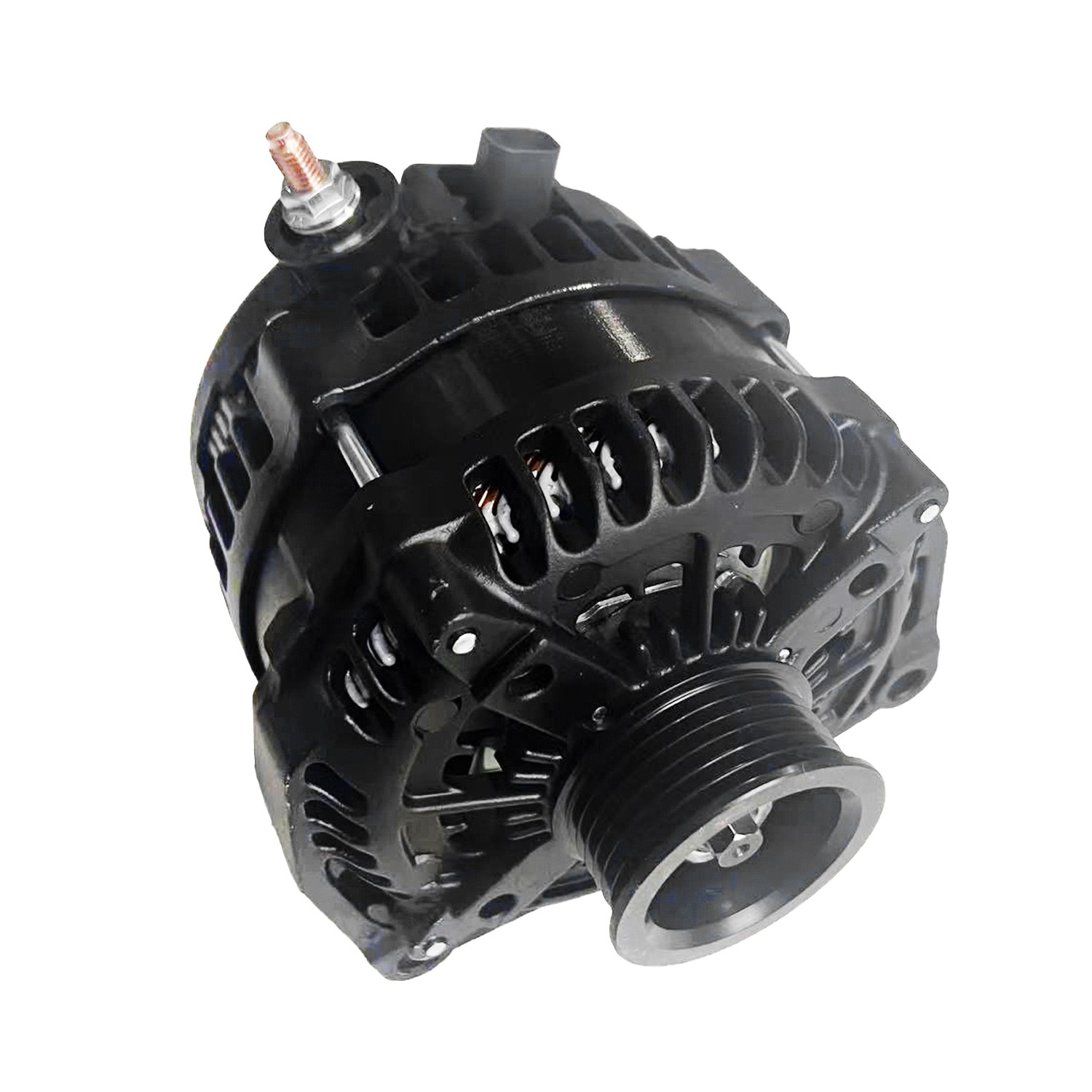 For GMC Yukon Chevy Tahoe Cadillac Hummer H2 350A High Output Black Alternator