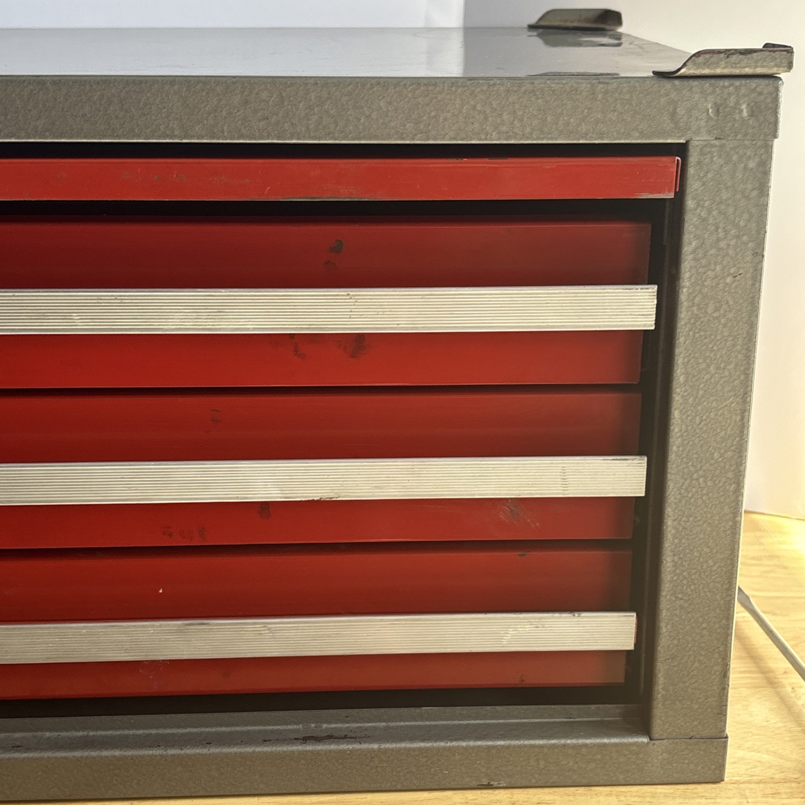 Craftsman Mid Riser Middle Intermediate Tool Box Chest 3 Drawer Vtg USA No Key