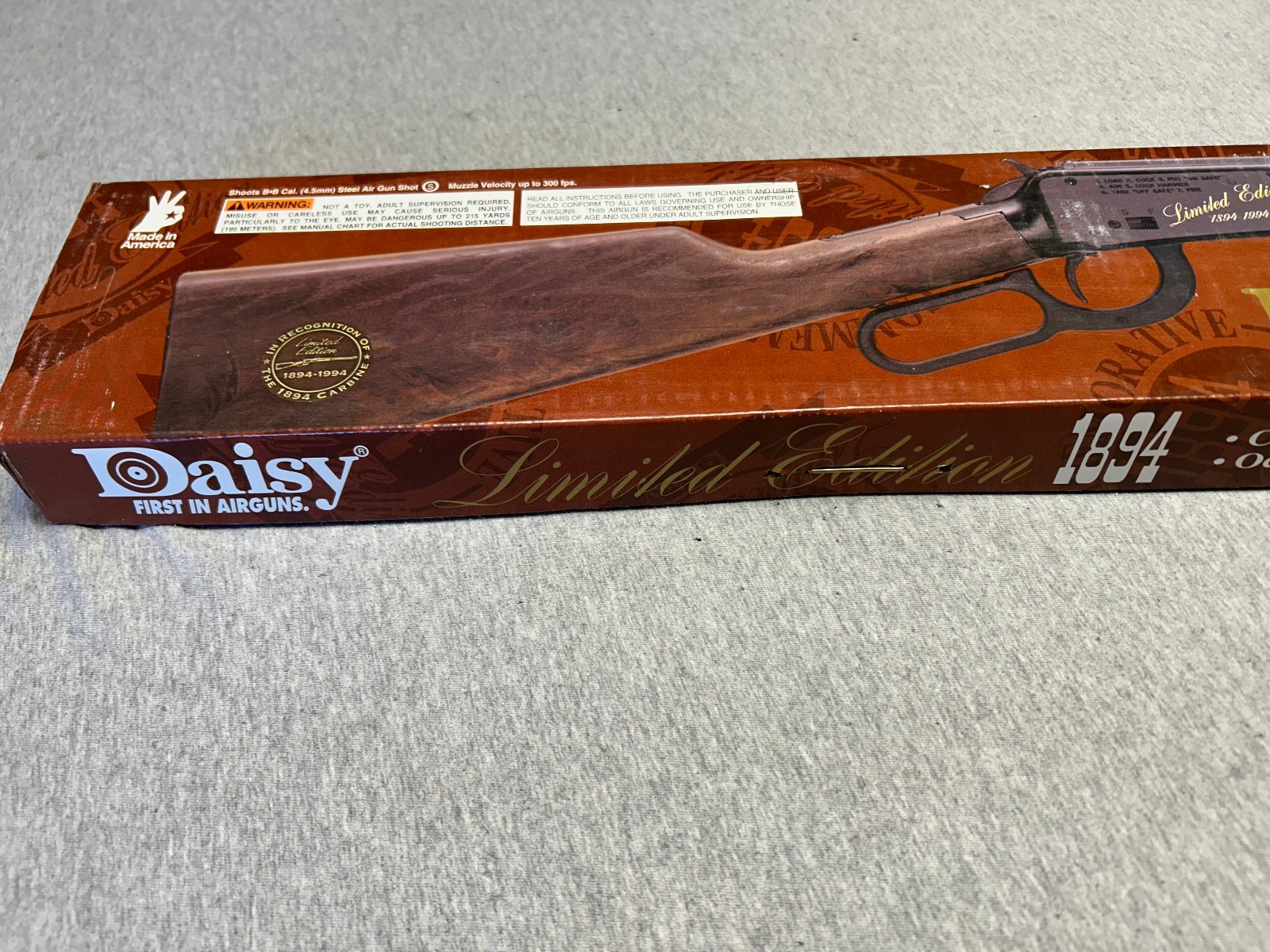 Unopened Vintage OCTAGANOL Barrel, Daisy Limited Edition LTD 1894 BB Gun Rifle