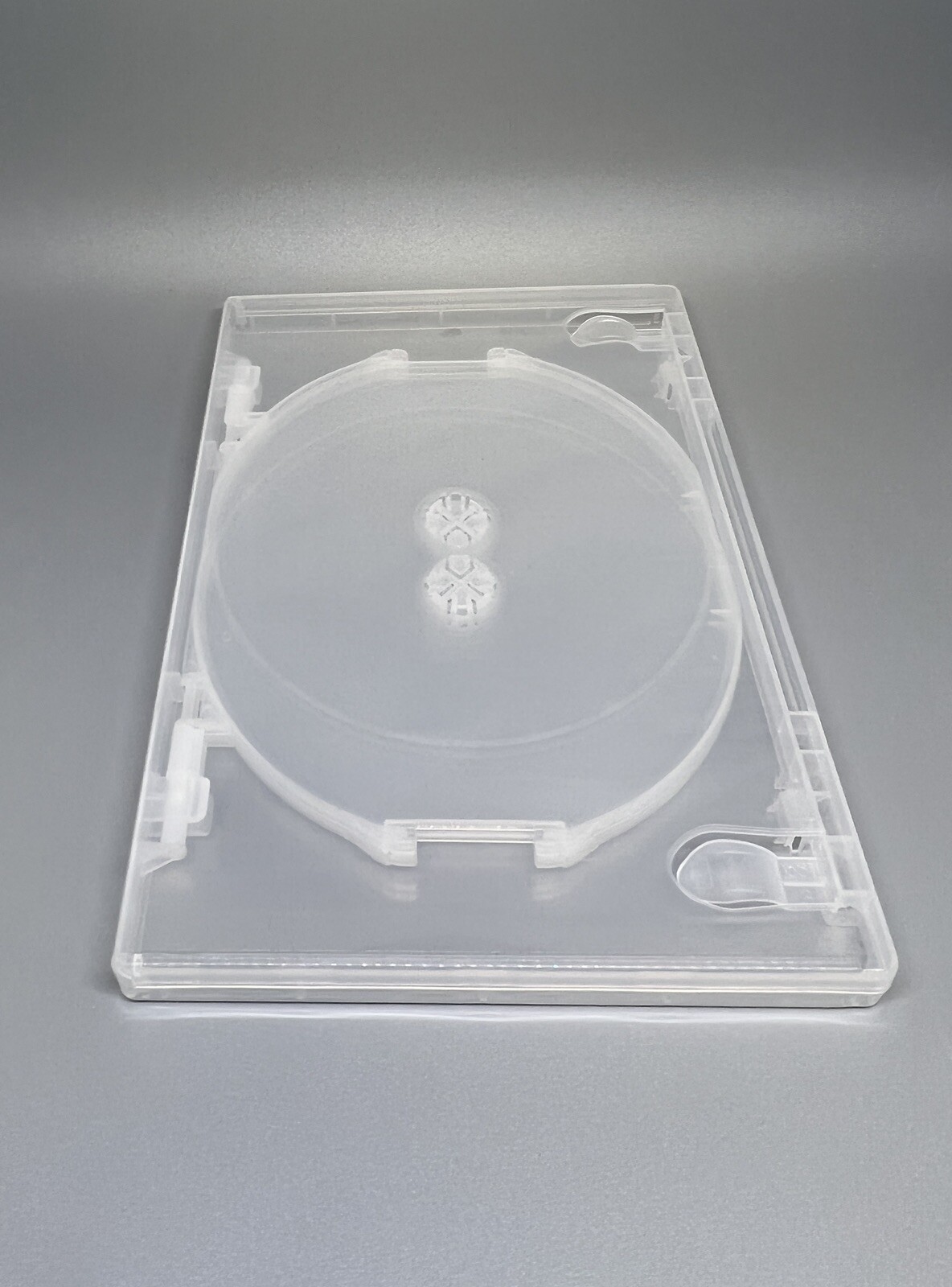 3 PCS TOP QUALITY 14MM SLIM QUAD (4) DISC DVD CASE, SUPER CLEAR, CLIP, DC1404CLR