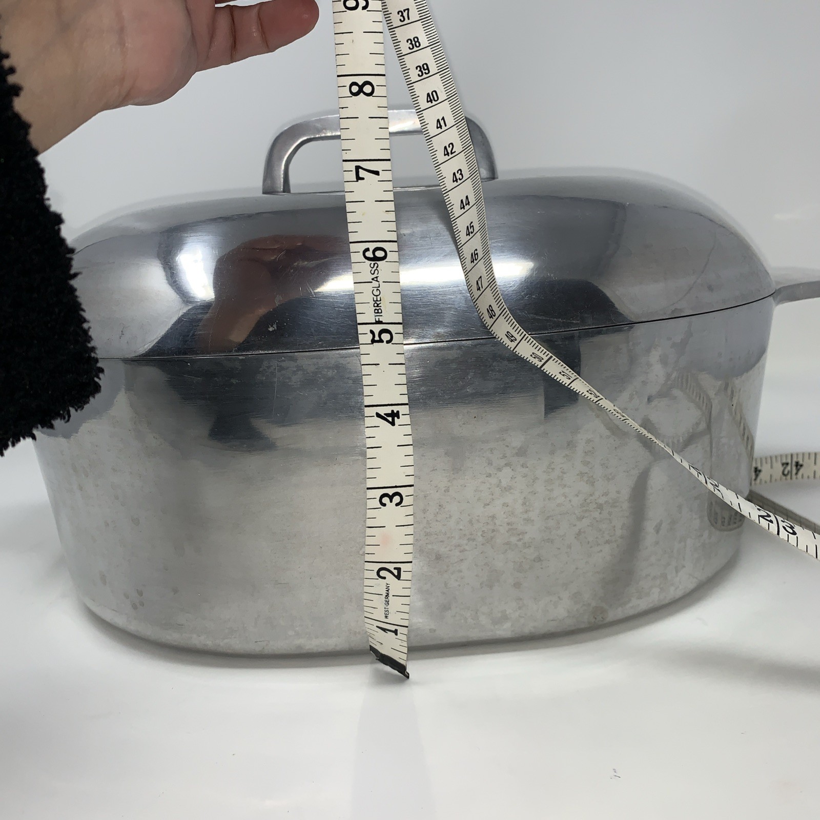 Royalty TM Nasco Oval Roasting, VTG Braising Dutch Oven Heavy Aluminum, Korea