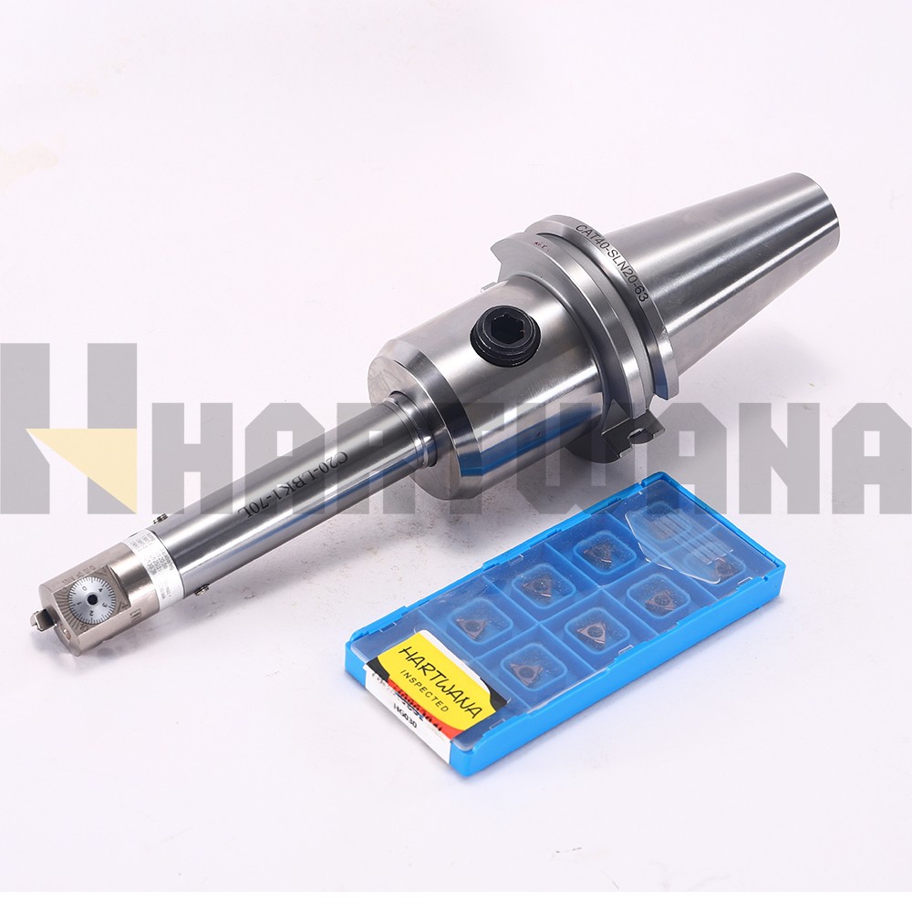 20-26mm Boring Head Straight Shank 20mm Indexable Boring Bar Set CAT40-SLN20-63