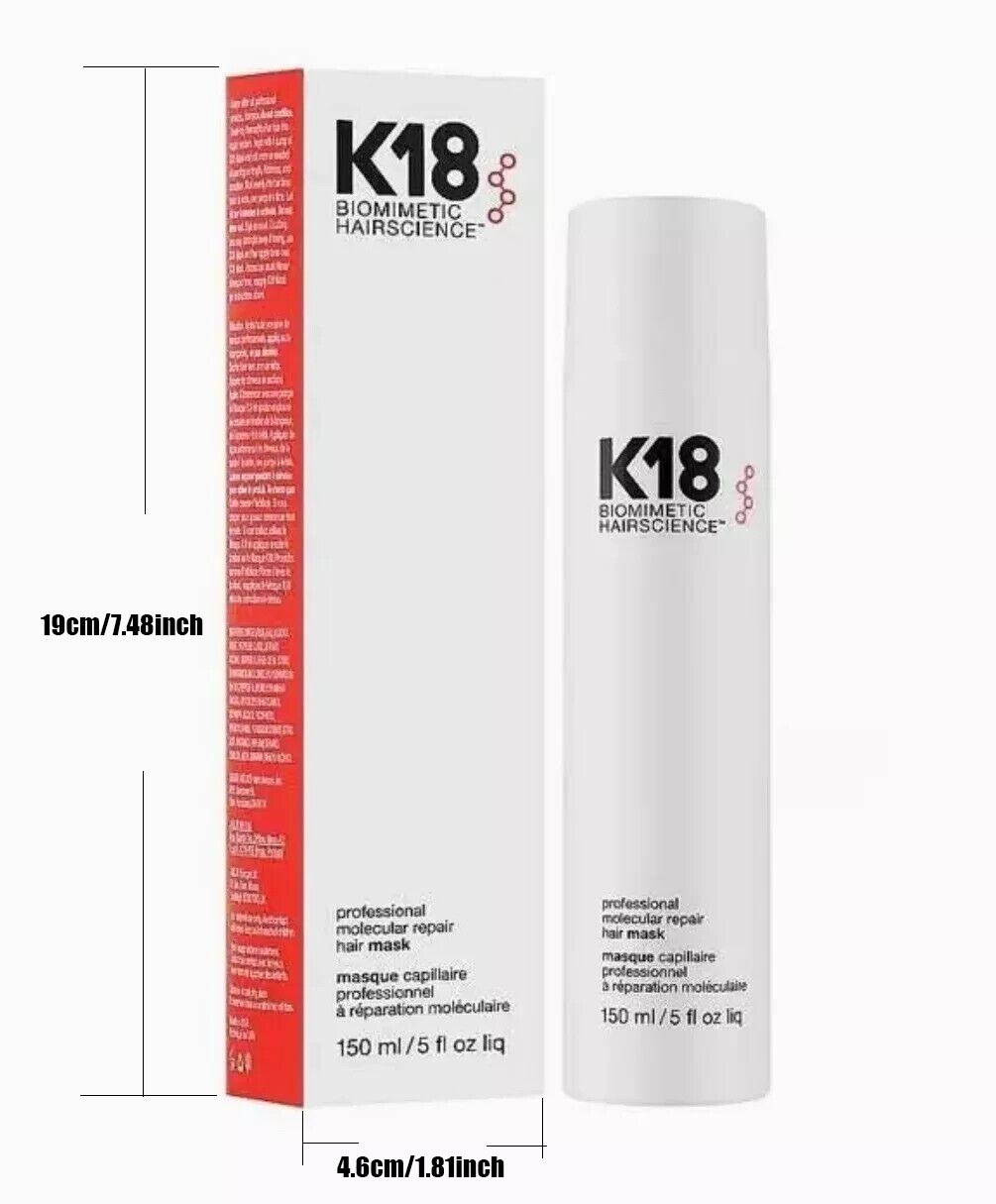 K18 Biomimetic Hairscience Leave-in Molecular Repair Hair Mask- 150ml/5oz Sealed