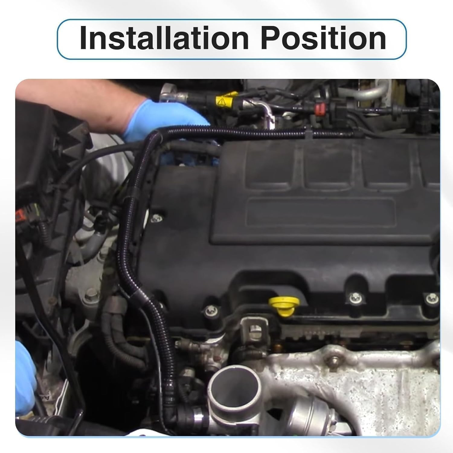 PCV Valve Tubing Hose with Bypass Valves Tube Compatible with Chevrolet Cruze 20