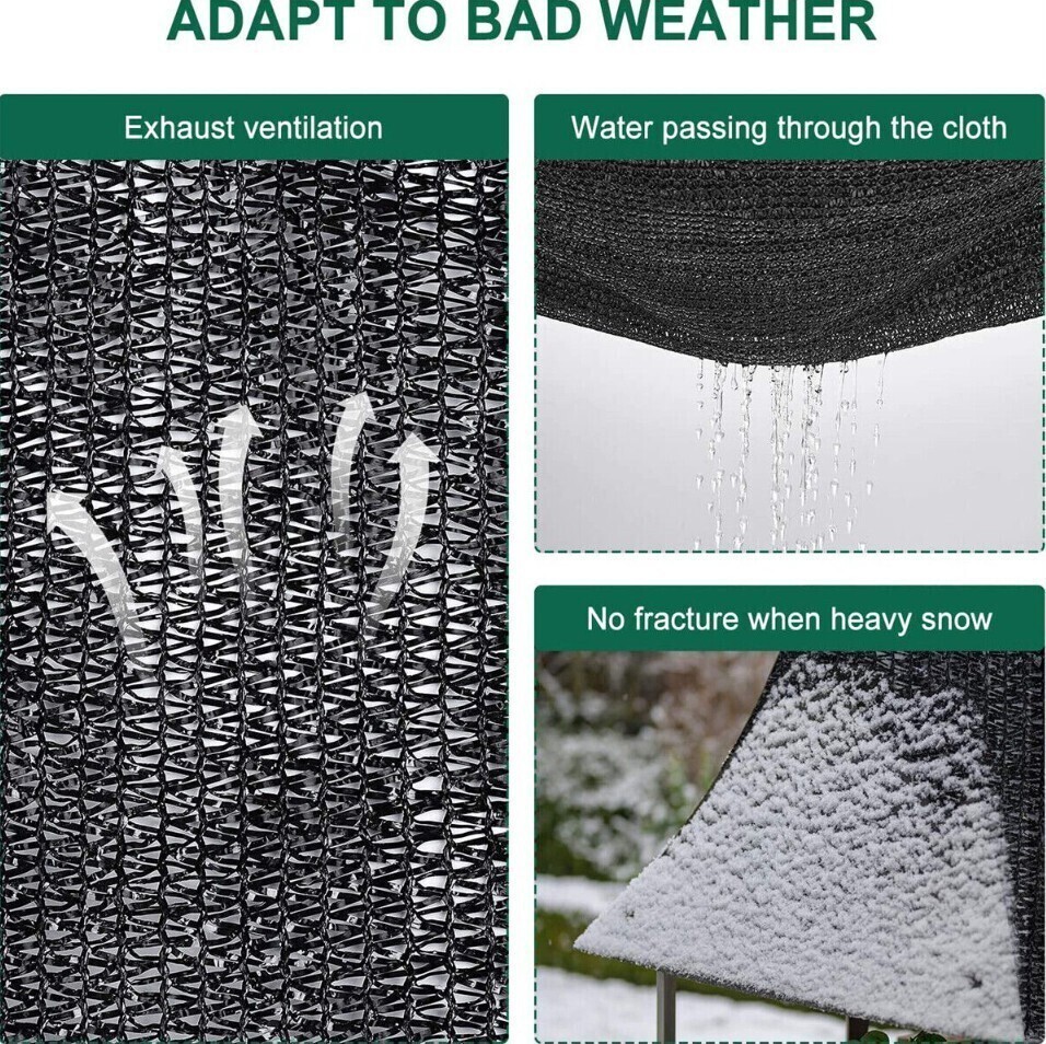 70% Sun Shade Net Outdoor Patio Garden Pergola Sun Shade Cloth Cover Canopy