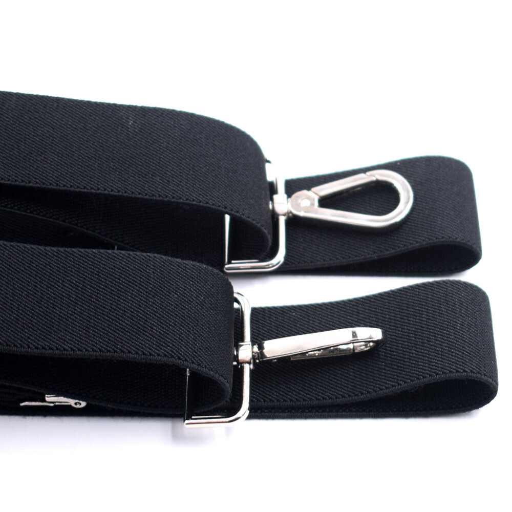 2 Pcs Adjustable Y-Back Duty Work Heavy Elastic Suspenders for Men