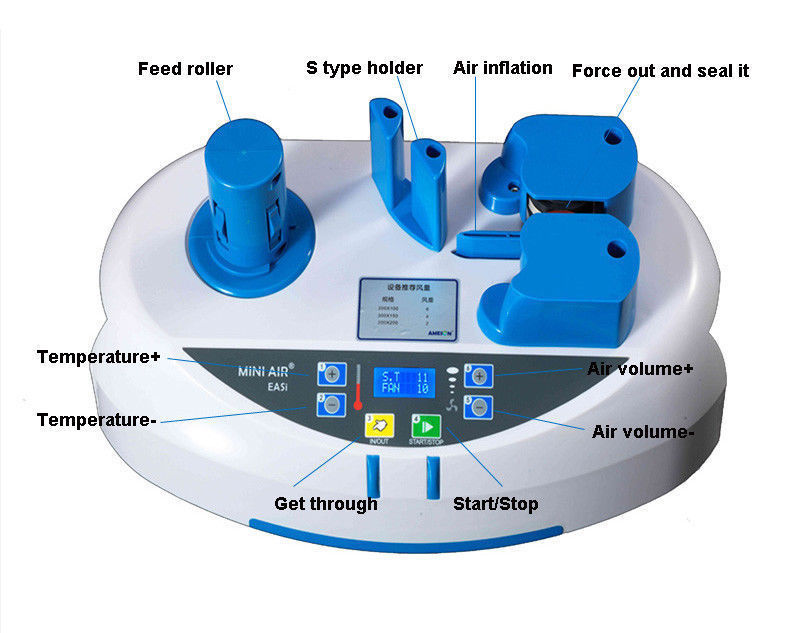 Mini Air Easi Air Cushion Wrap Machine Tabletop or Air Pillow Packaging Bag Roll