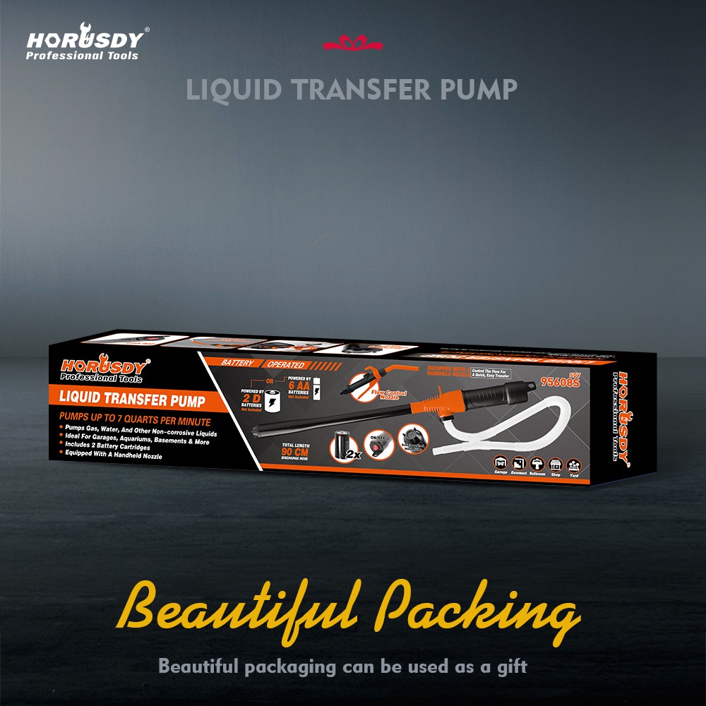 2PC Electric Syphon Pump Battery Operated Petrol Oil Water Fuel Transfer 2.2 Gal