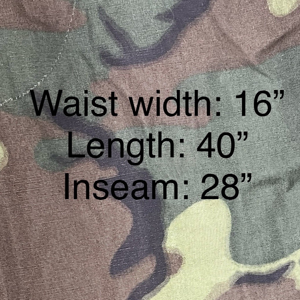 EXC Vintage Vietnam War Poplin Non Ripstop ERDL Jungle Pants 1967 Medium