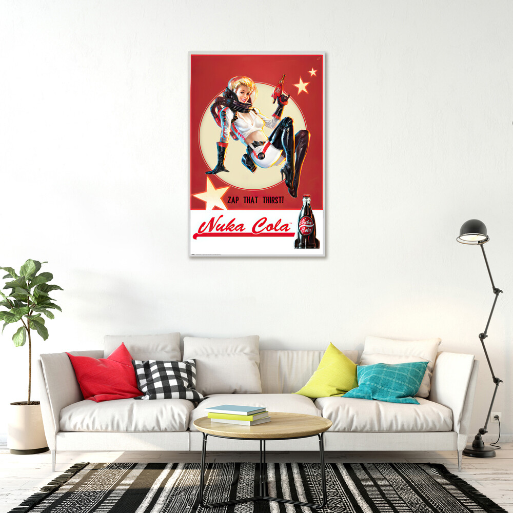 Fallout 4 - Gaming Poster / Print (Nuka Cola Girl) (Size: 24" X 36")