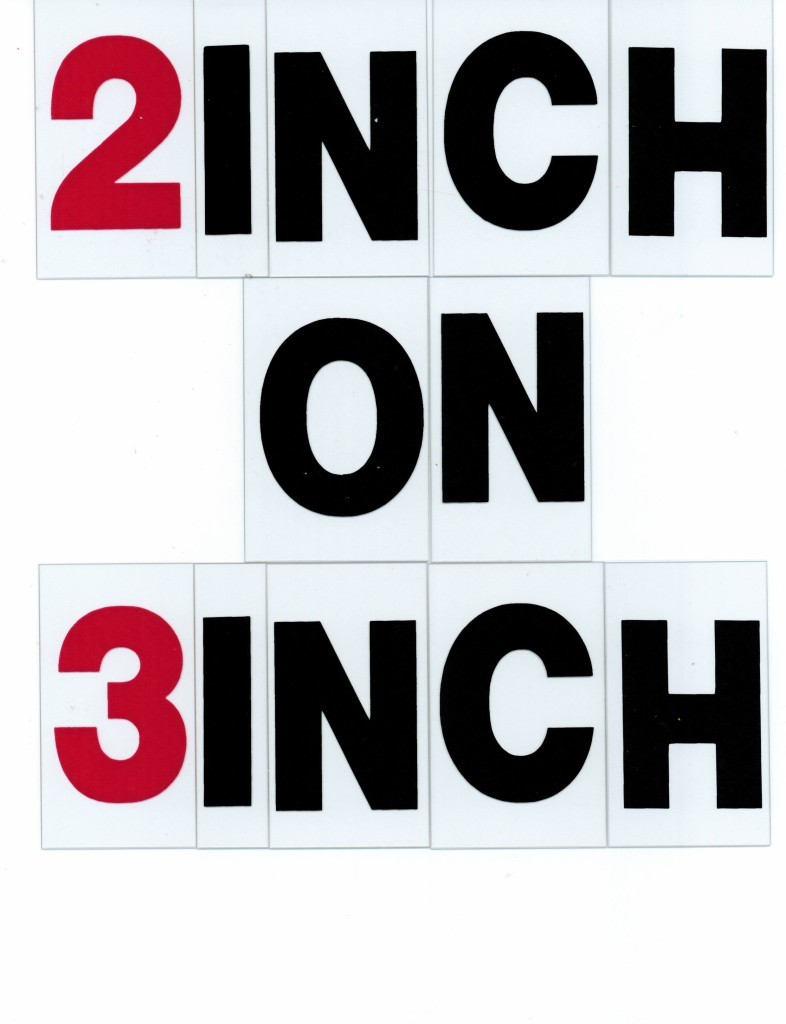 2" on 3" Changeable Outdoor Portable Sign Letters 299ct