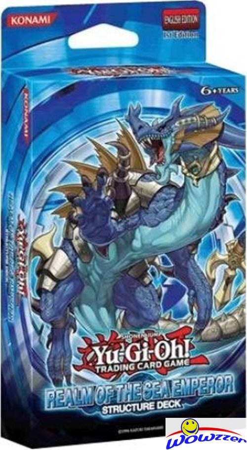 Yugioh Realm of the Sea Emperor Structure Deck-40 Cards+Game Mat+Dueling Guide!