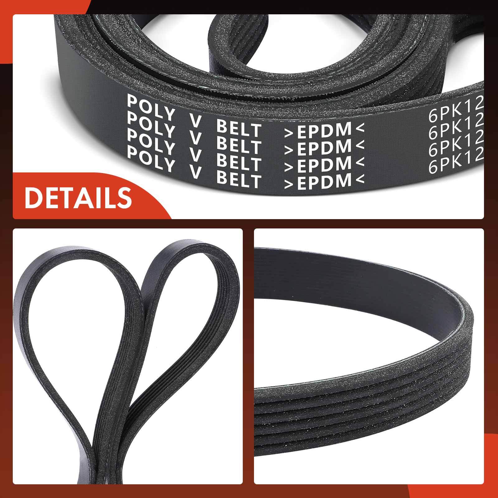 49.45 in Serpentine Belt for Toyota RAV4 2009-2018 Camry 12-17 Hyundai Accent