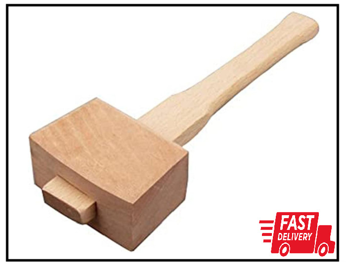 Wooden Mallet Hammer with Handle Wooden Woodworking Mallet Carpenters Mallet for