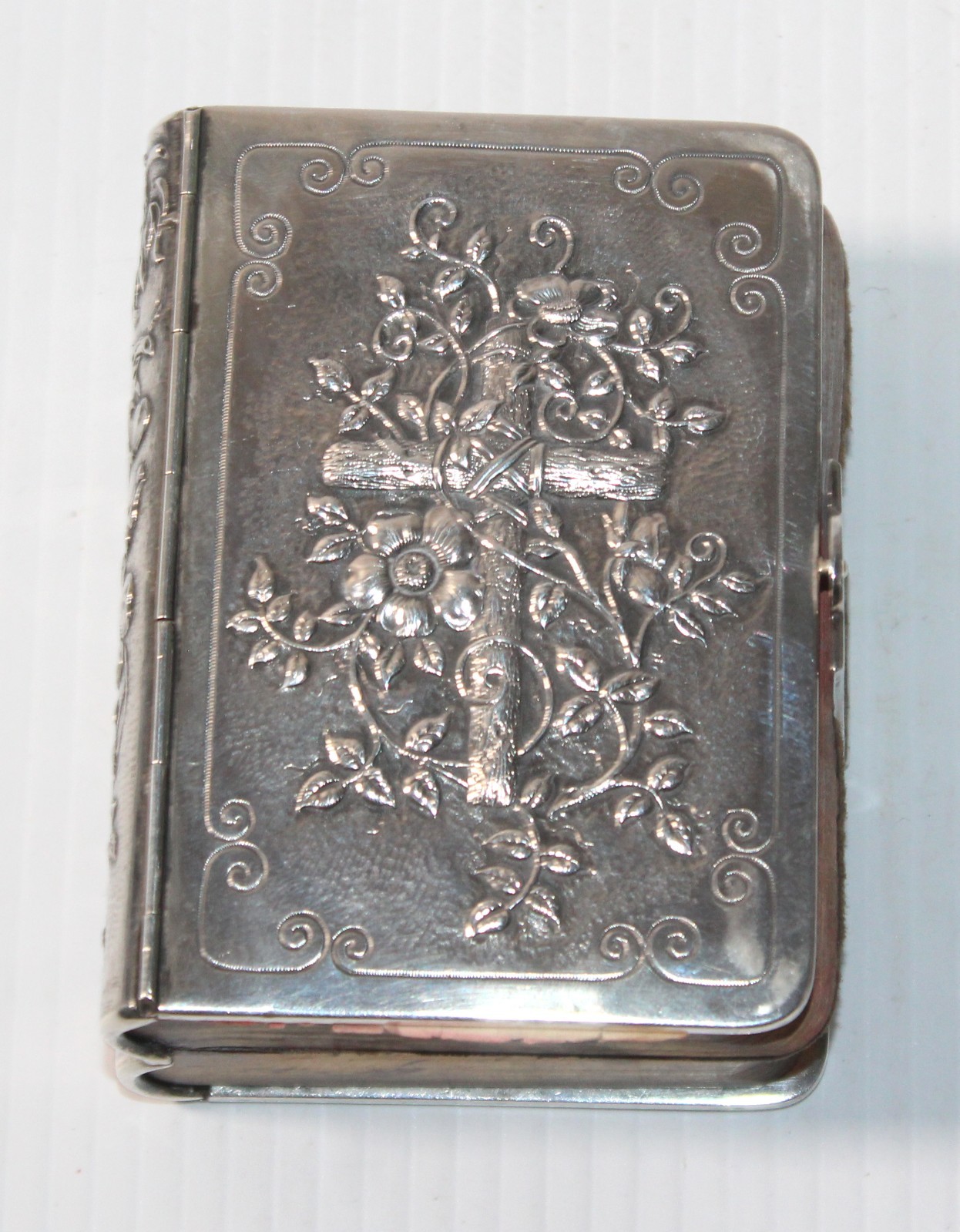 Vtg Sterling Silver .925 Cover Book Of Common Prayer 1892 & Hymns
