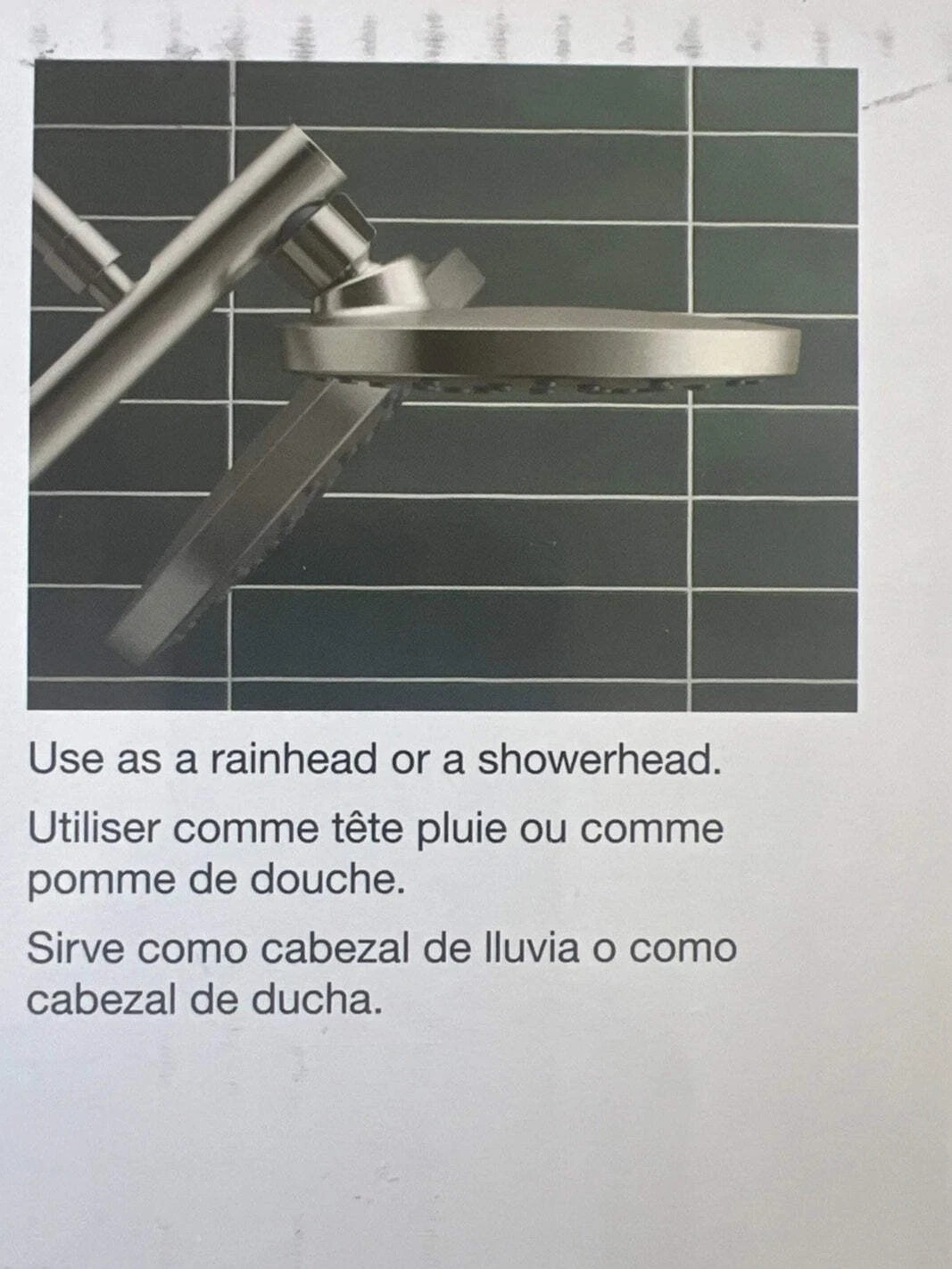 Kohler Hydrorail R38001-G-BN 3-in-1 Multifunction Shower System Nickel