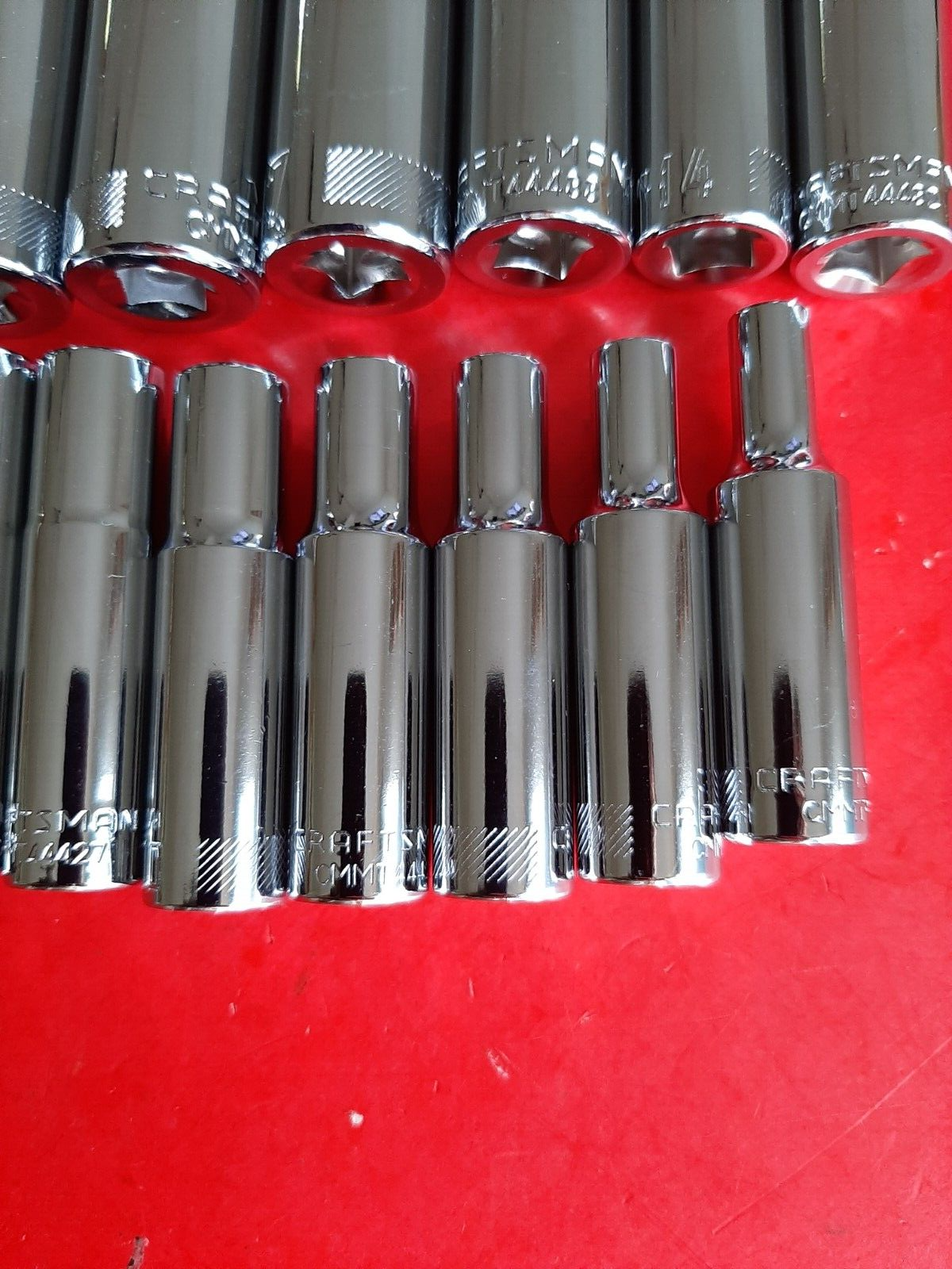 NEW Craftsman Tools 15 Piece Deep 3/8" METRIC MM 6 Point Socket Set 6-19mm +21mm