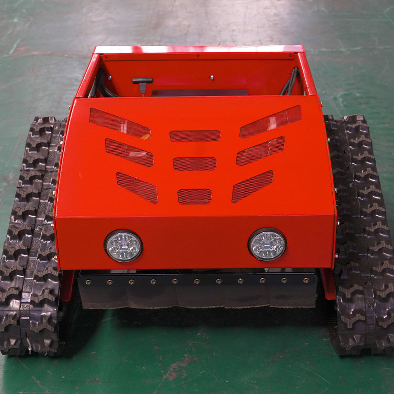 Robot lawn mower sale！Automatic remote control lawn mower Adjustable height 9HP