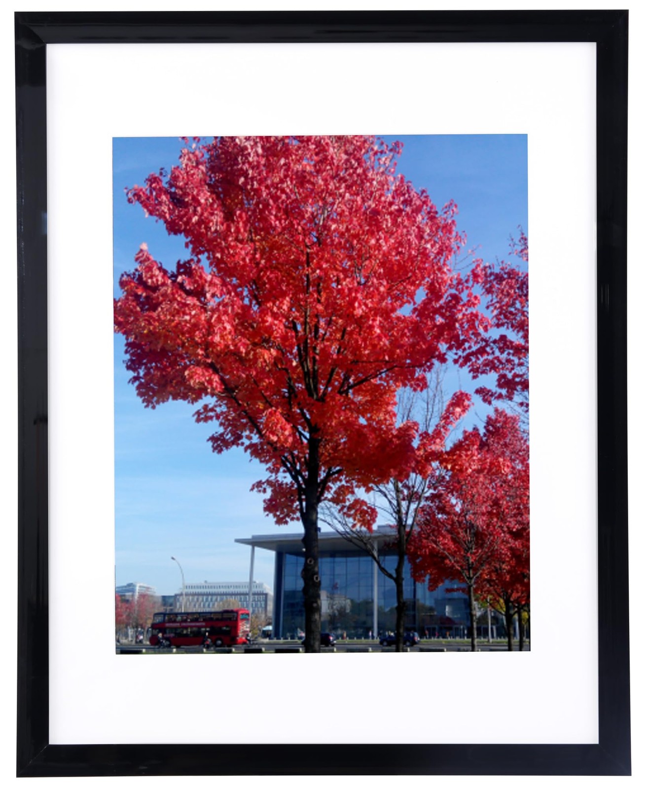 9x12 inch Picture Frame Black, Display Pictures 6x8 with Mat or 9x12 Without