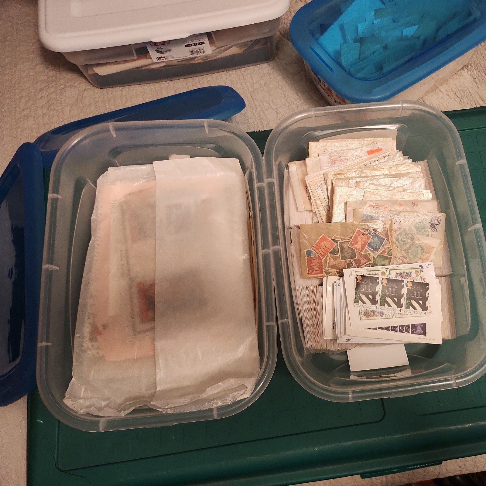 Huge Assortment Worldwide US/Foreign Stamps Used, Mint, Glassines, Covers, BOBs