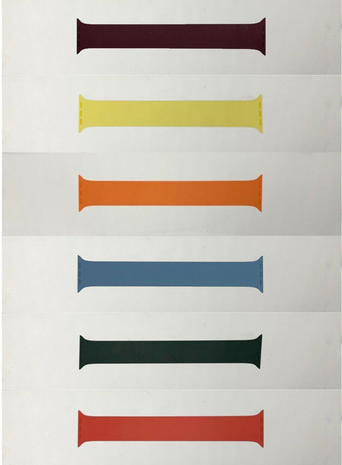 Genuine Apple Watch Silicone Solo Loop 42mm 44mm 45mm 49mm Series 3 4 5 6 7 8 SE