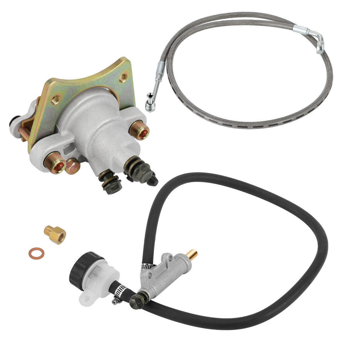 Rear Brake Caliper &Master Cylinder &Hose Line for Polaris Sportsman 600 700 800