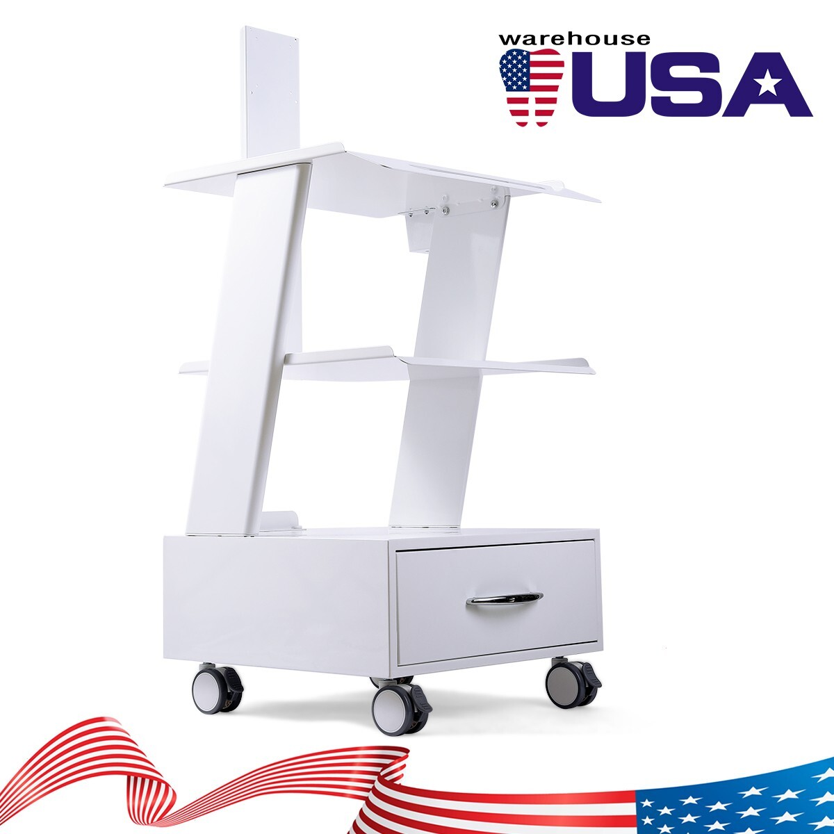 Dental Multi-Function Trolley Cart For Dental Oral scanner/Endodontic Cart
