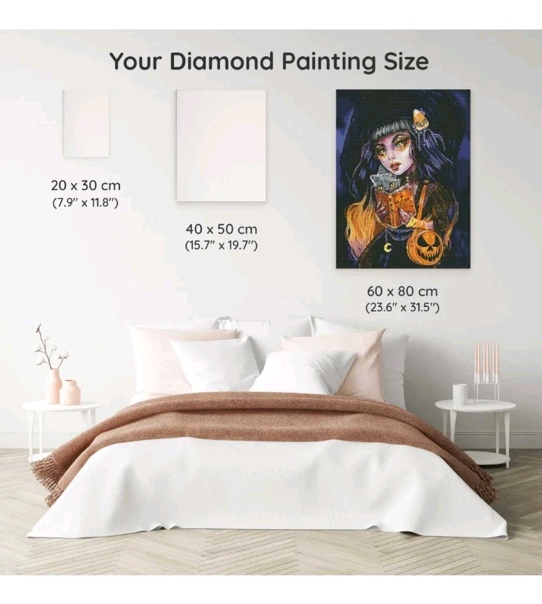 Dreamer Designs Diamond Art Kit "Salem" Halloween Witch Kurtis Rykovich NIB