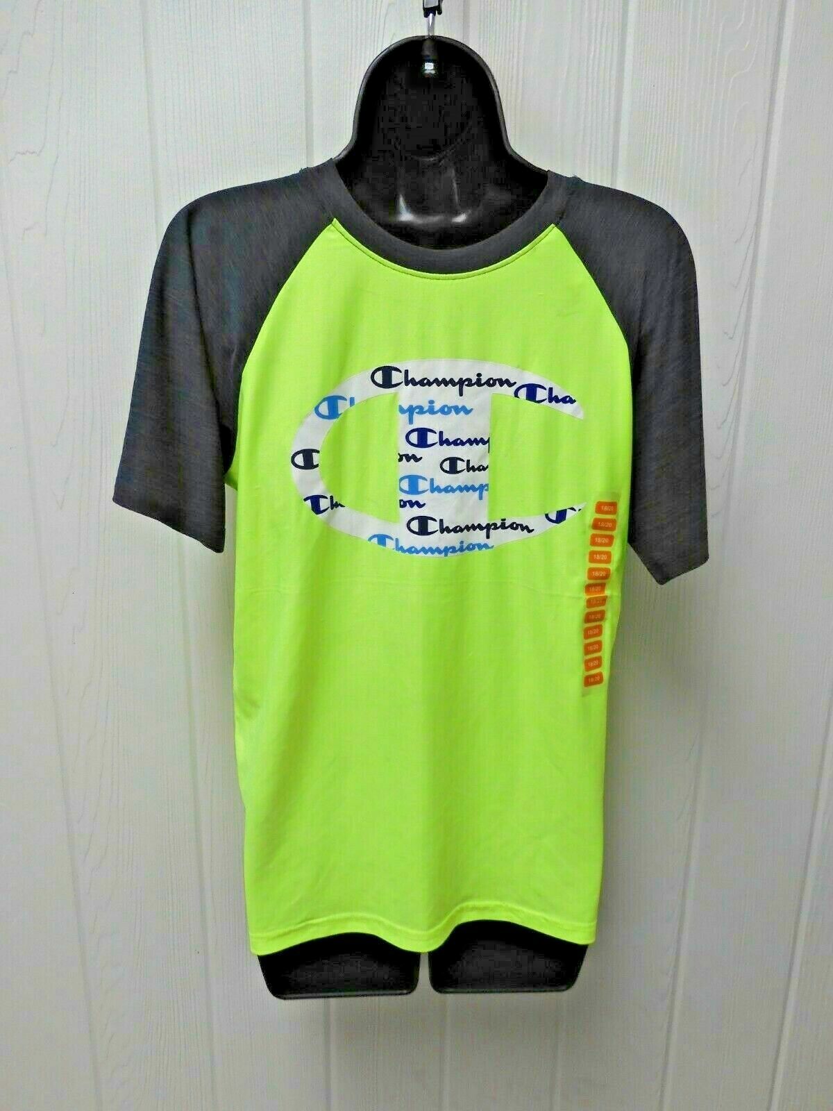 Champion Boys' T-Shirt Sizes 5/6 -18/20 Neon Football Baseball Camo