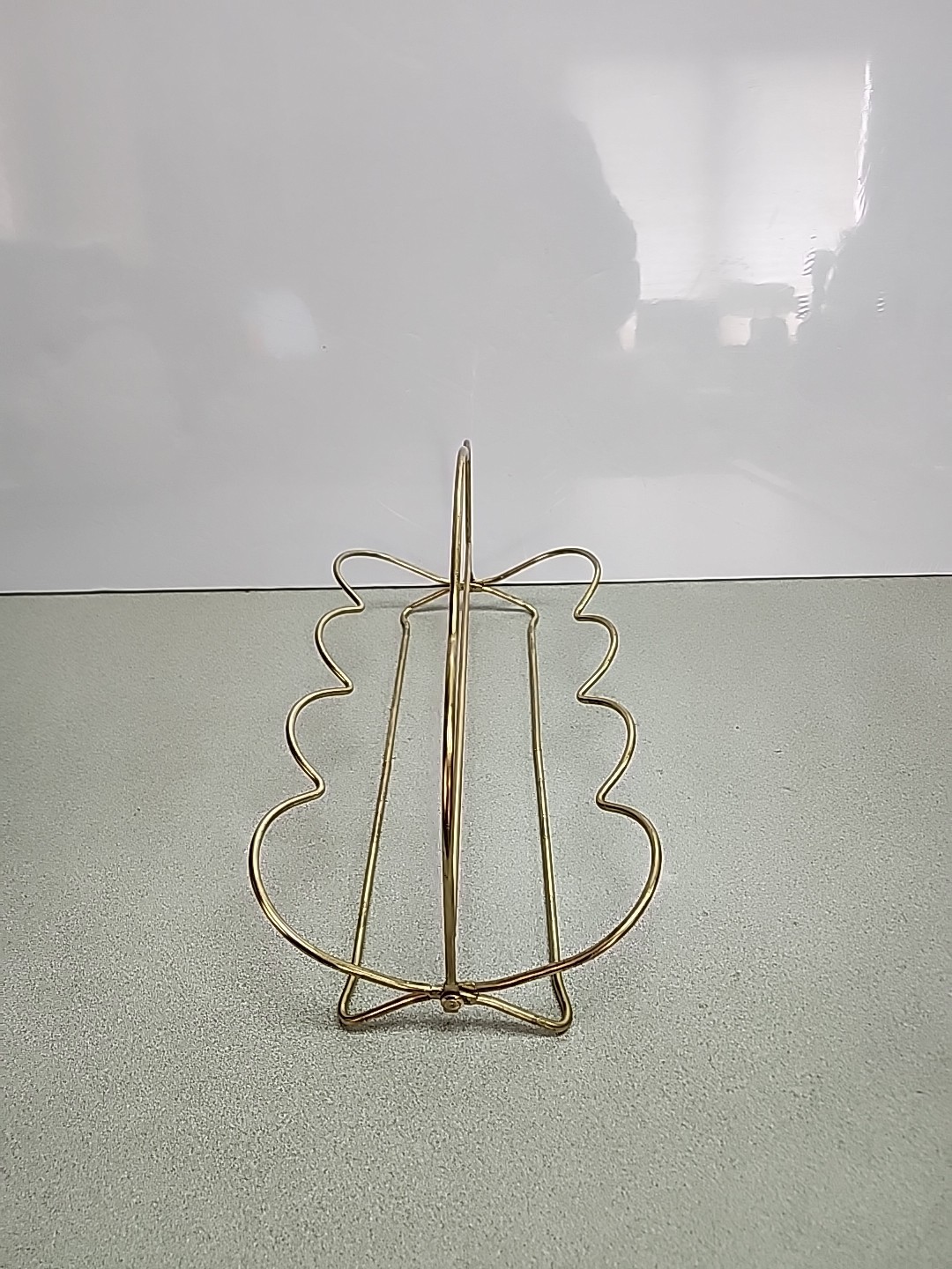 Vtg Libbey Collapsible Drinking 8 Glass Caddy Carrier MCM Barware Gold