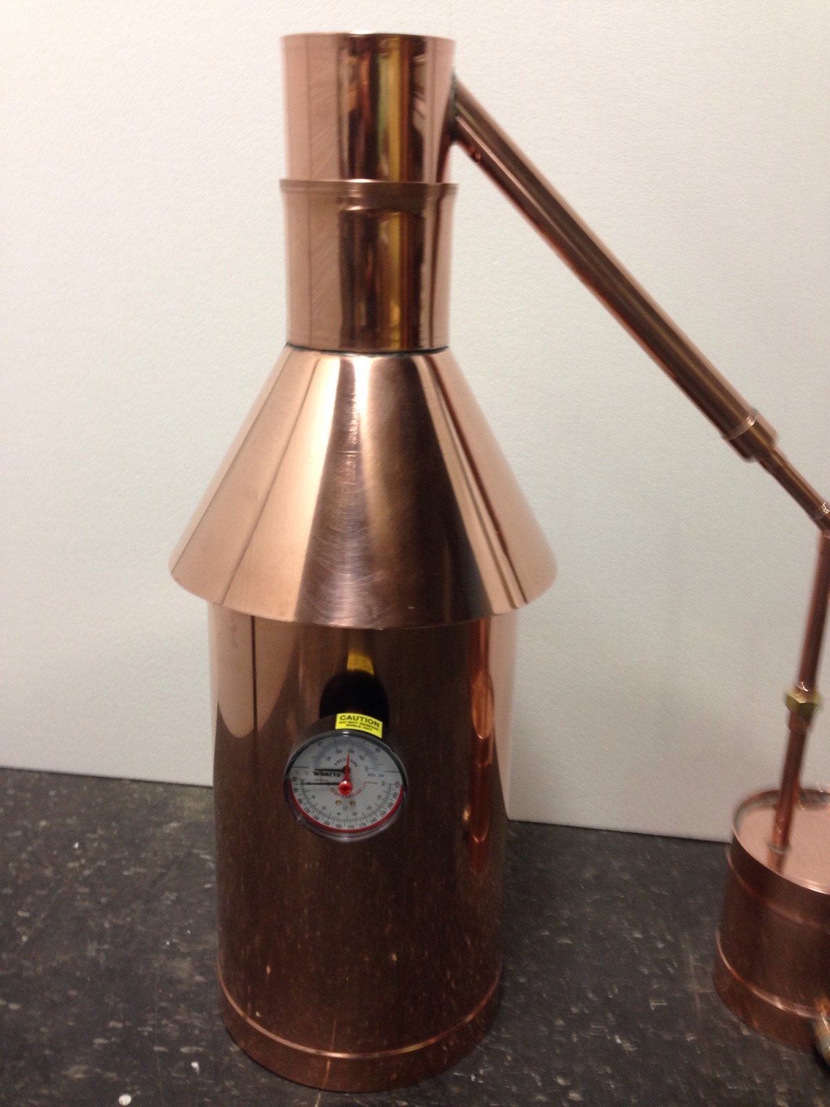 Copper Moonshine Still-Thumper and Worm-Heavy Pot Still StillZ 6 Gallon