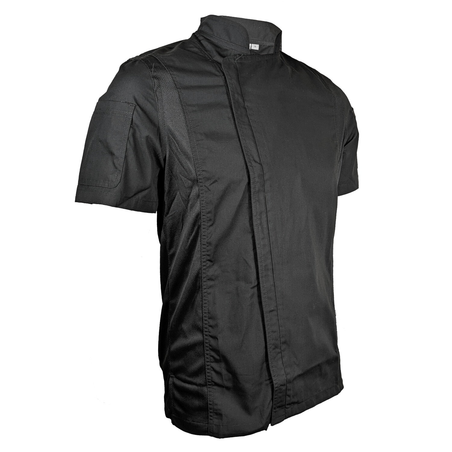 ChefsCloset Men's Short Sleeve "William" Zipper Closure Chef Coat