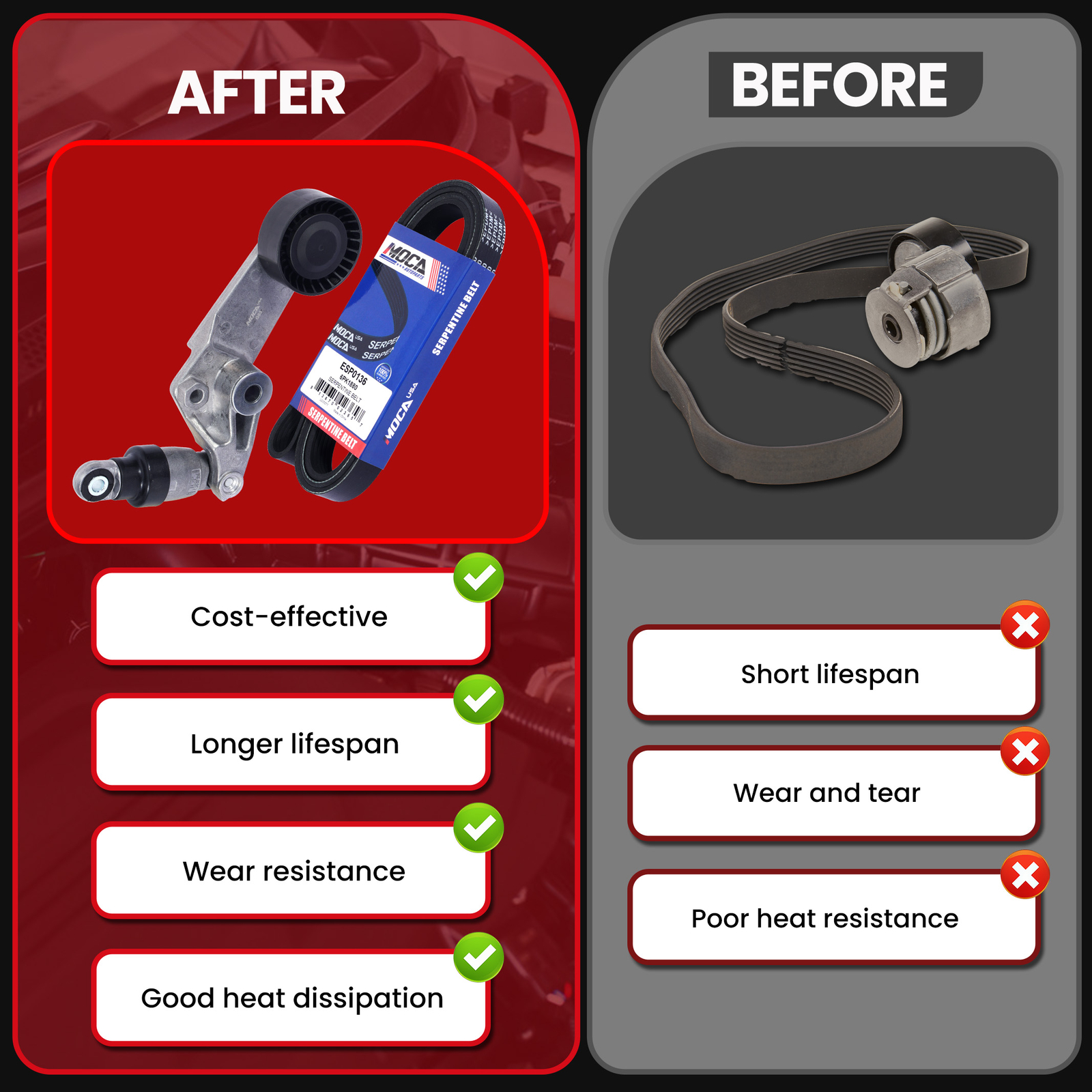 Serpentine Belt Tensioner Assembly for Toyota Celica 03-08 Corolla Matrix 1.8L