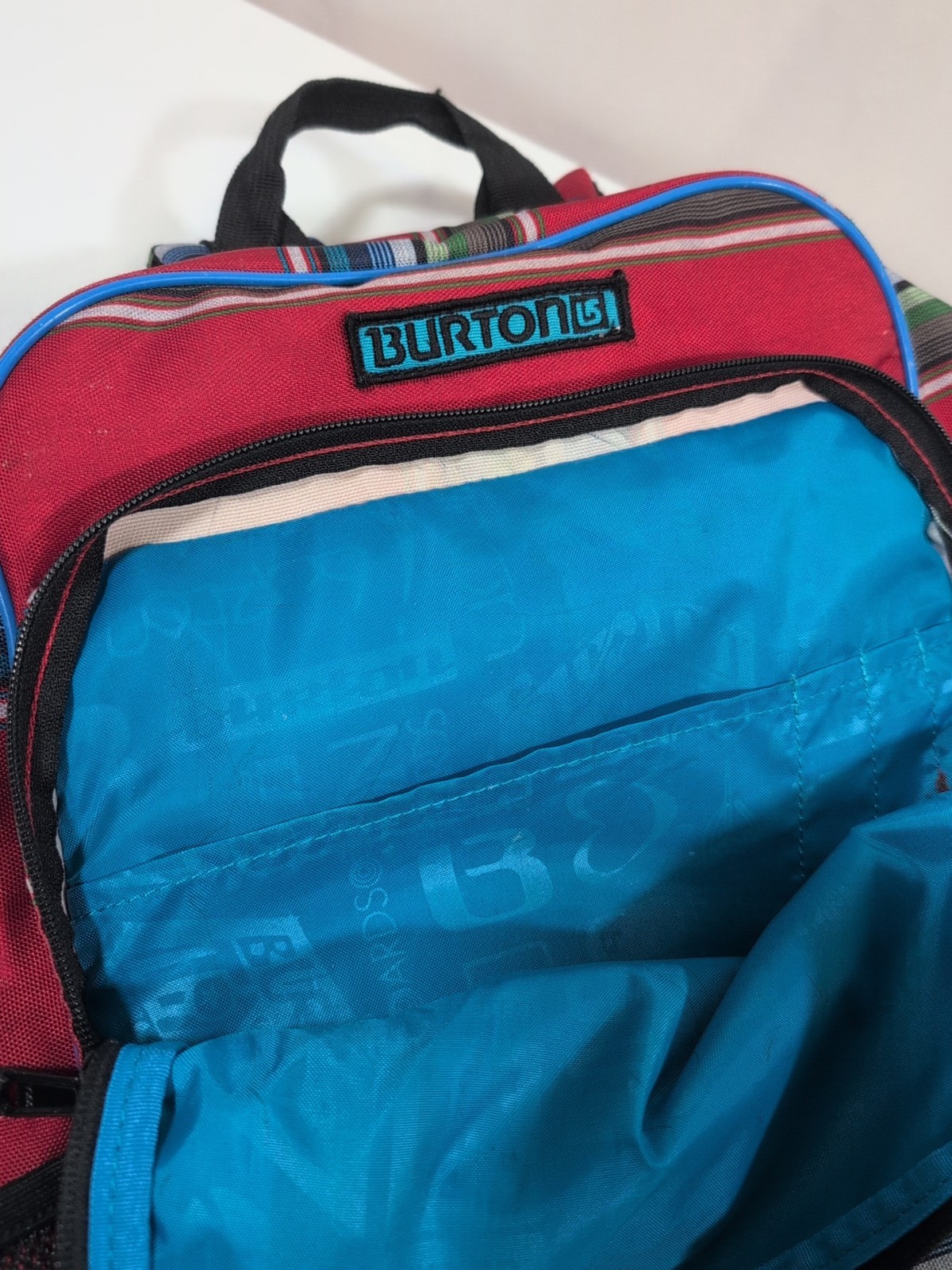 Burton Stripped Backpack Daypack 16x12 Small Nice Used Condition