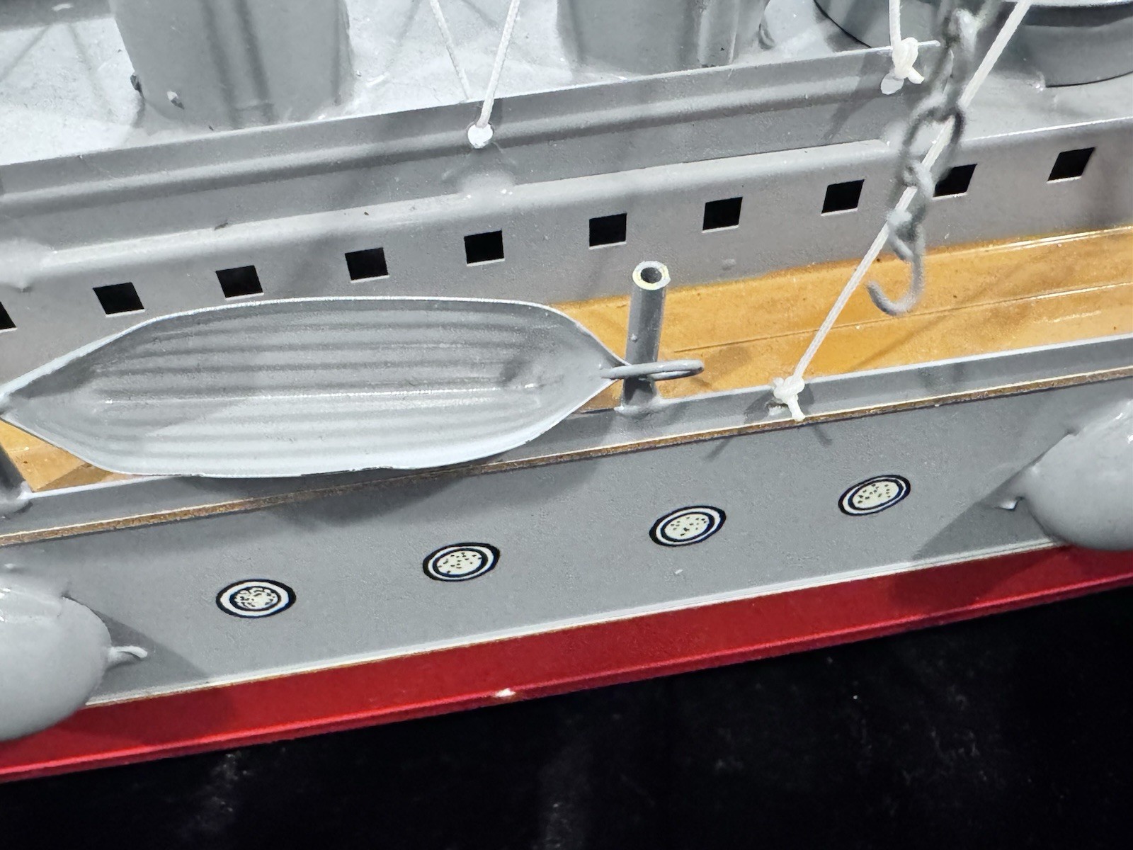 Tucher & Walther: Large Russian Battleship. Tin Reproduction c1970s