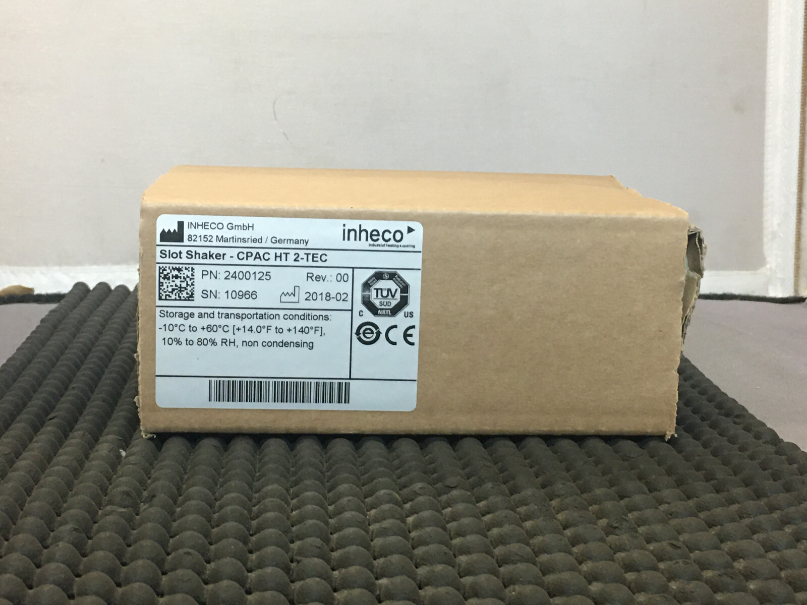 Inheco 2400125 Slot Shaker CPAC HT 2-TEC Rev 00 | New In Box