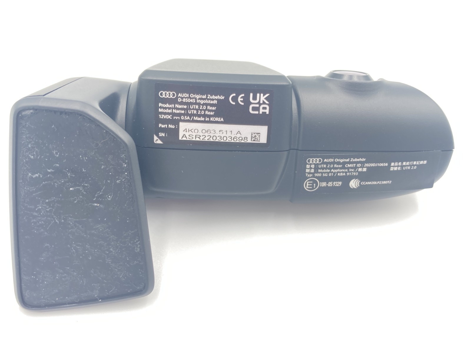 Audi UTR 2.0 Front & Rear Dashcam Universal Traffic Genuine Drive W/SD Card