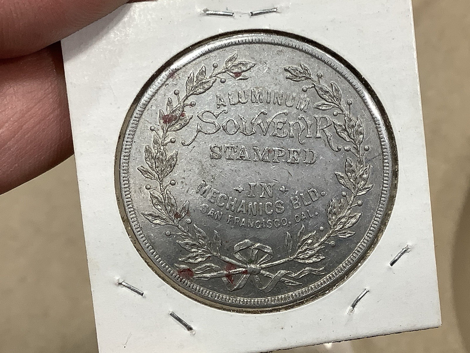 Calif. Mid Winter Int Expo 1894 HK-256 So Called Dollar, Aluminum Very Rare