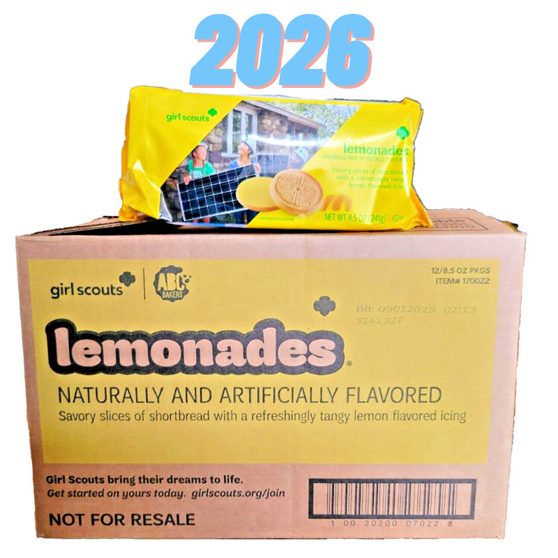 2026 Girl Scout Cookie - 1 Case (Lemonade)