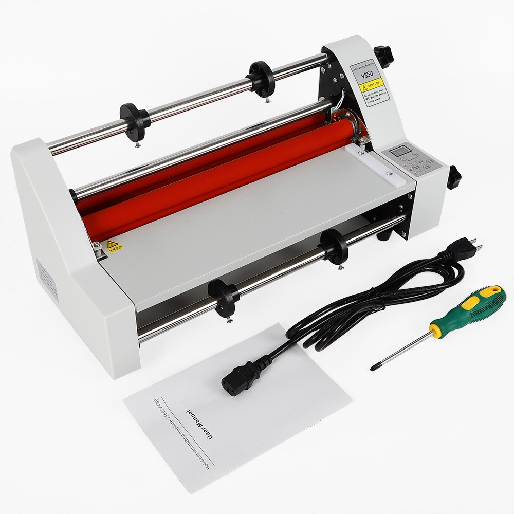 Hot Cold Roll Laminator Single & Dual Sided Digital Display Laminating Machine