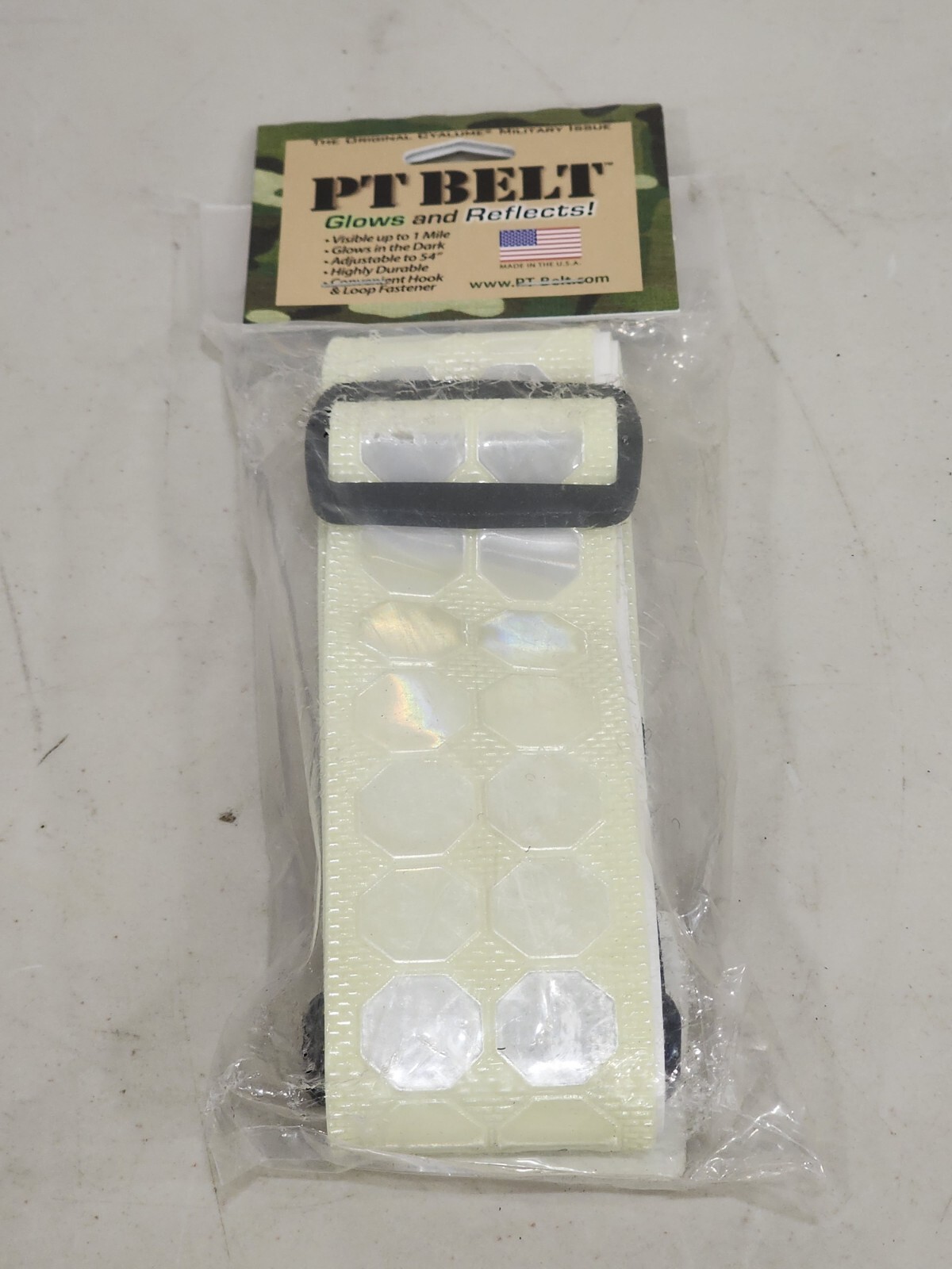 PT BELT CYALUME TECHNOLOGIES Reflective Belt White Polymer 9-3012509 54"