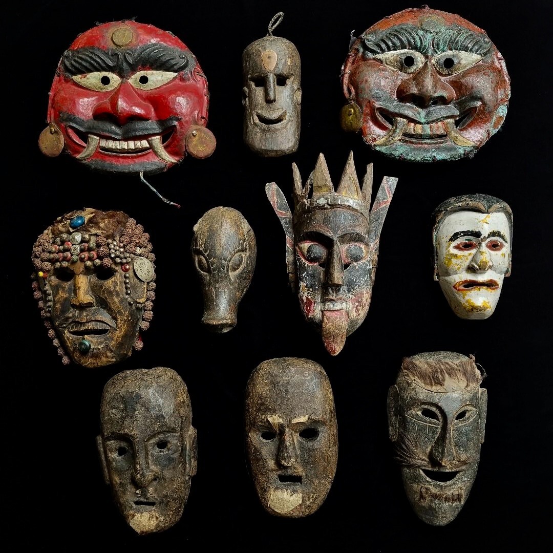 Asmat Bamboo Asaro Claws Mudmen Headhunter Papua New Guinea Carved Wooden Art