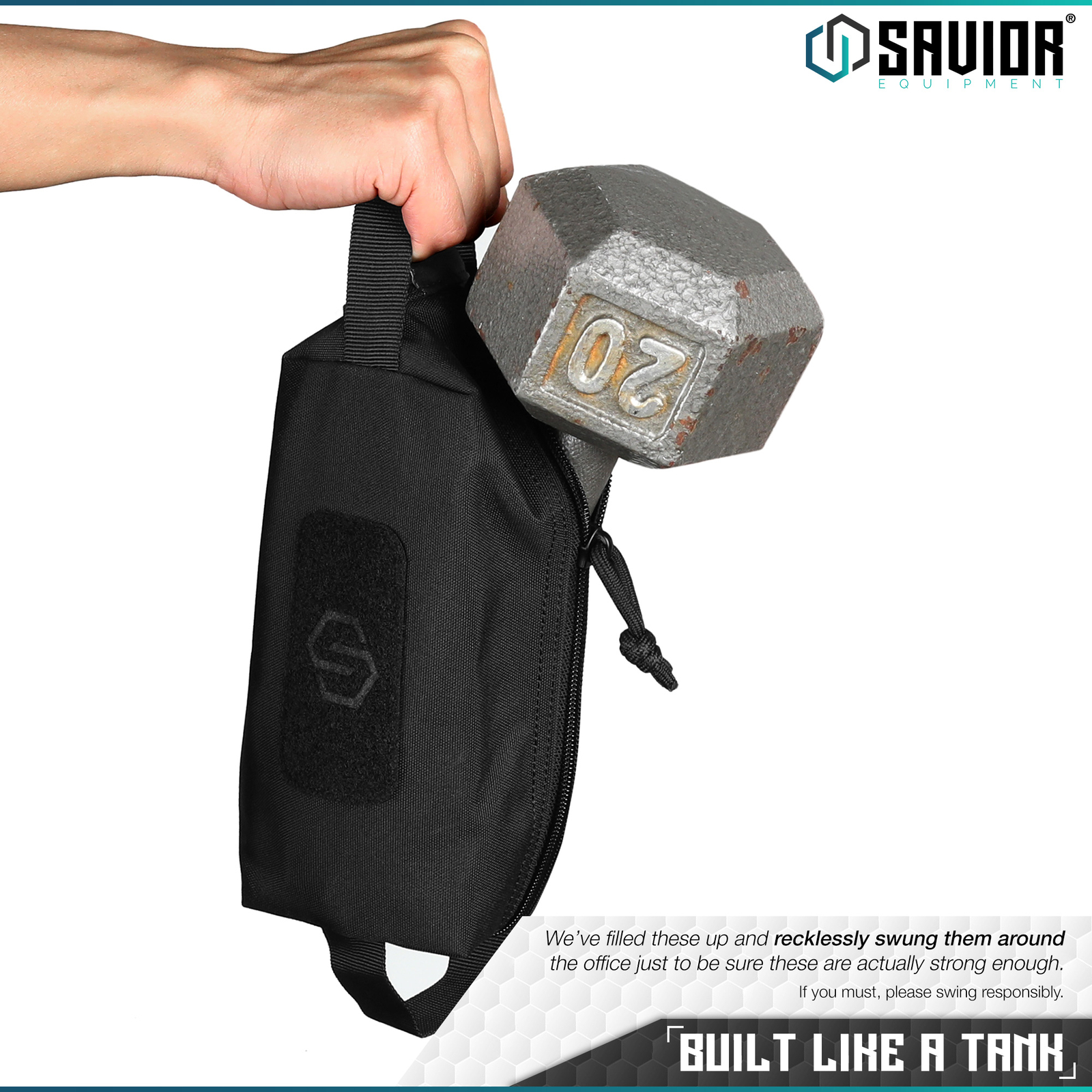 [4-PACK] Savior Loose Sacs Tactical Pistol Rifle Ammo Pouch Bag Holder Carrier