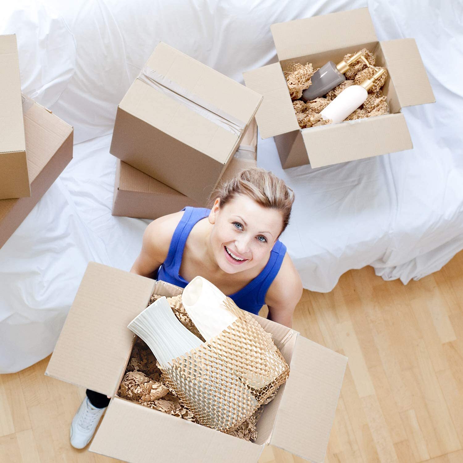 Honeycomb Cushioning Wrap Packaging Paper 16'' x 300FT