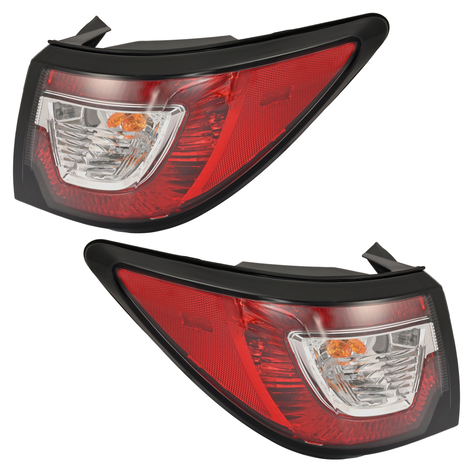 Red Tail Lights Lamps w/ Bulbs LH+RH For Chevy Traverse LS LT LTZ 2013-2017 DOT