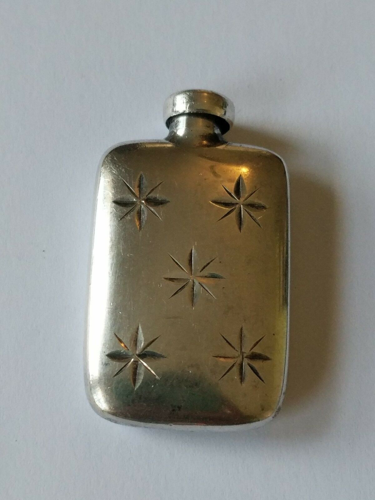Tiffany & Co. Vintage Perfume flask - SNOW FLAKE Pattern - Sterling Silver