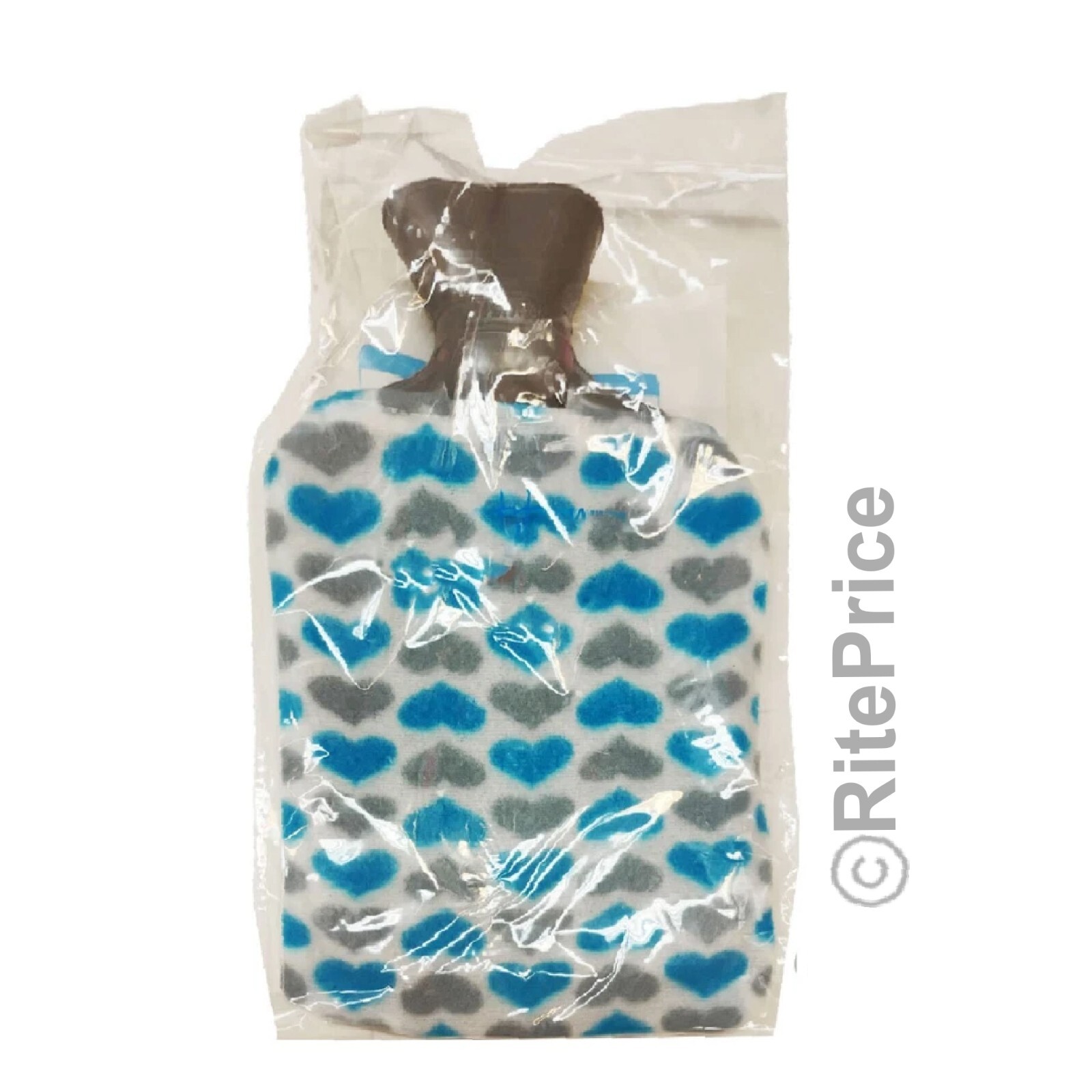 2000ml Hot Water Bottle with Plush Cover Rubber Bag For Pain Relief Warm Therapy