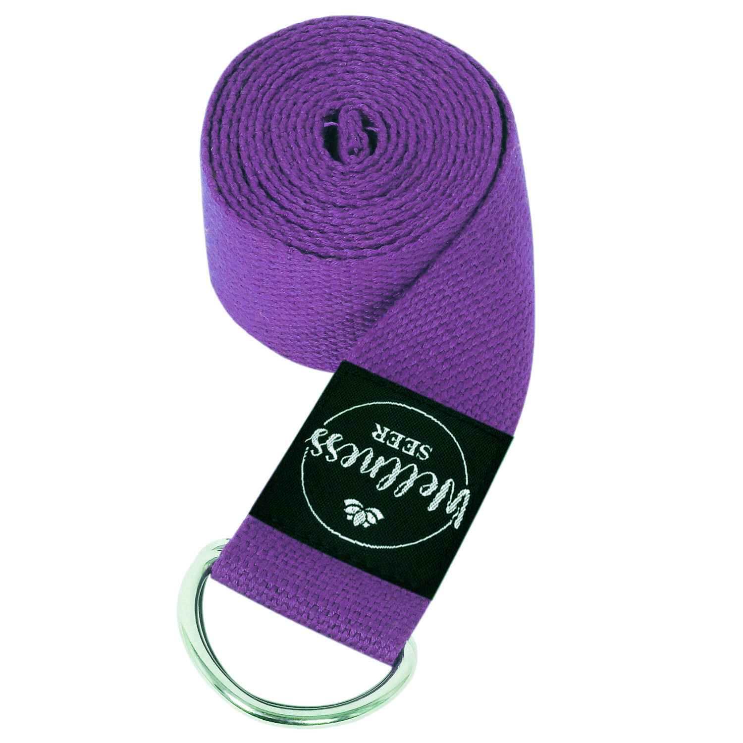 Wellness Seer Yoga Stretch Strap Adjustable D-Ring Buckle Belt Gym Waist Leg Fit